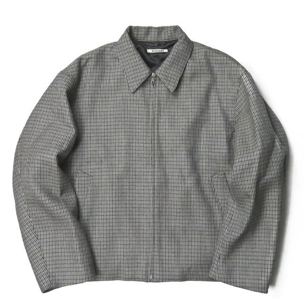 買取実績】 AURALEE 2019AW DOUBLE FACE CHECK ZIP BLOUSON ｜ ブランド古着の買取ならオーラリアン